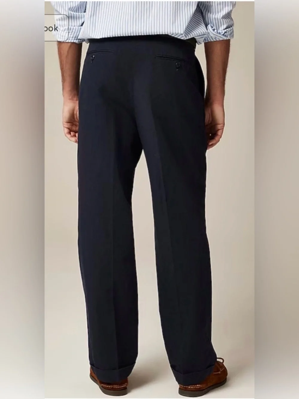 J.Crew Crosby Classic-fit suit pant in garment-dyed Italian cotton-linen blend